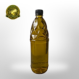 Natürel Sızma Zeytinyağı 1 LT Kristal Desenli Şeffaf Şişe